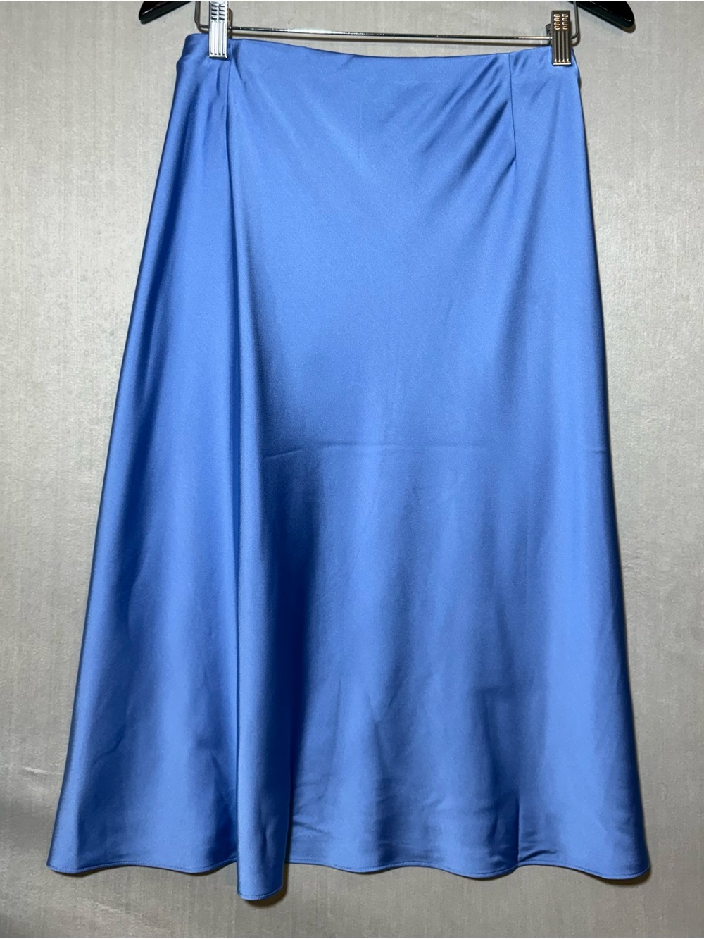 J. Jill Blue Jay Satin A-Line Skirt